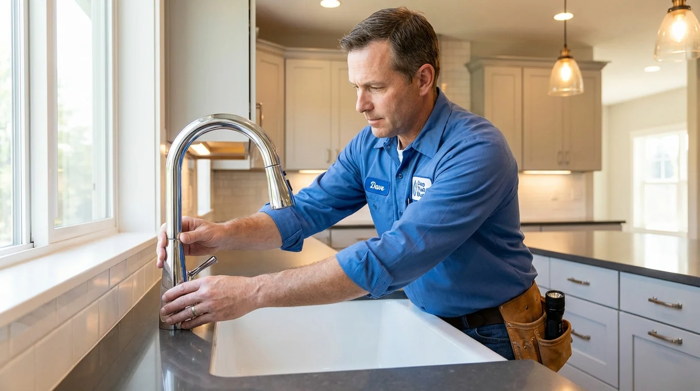 Kitchen faucet installation by Johns Plumbing LLC in Cashmere