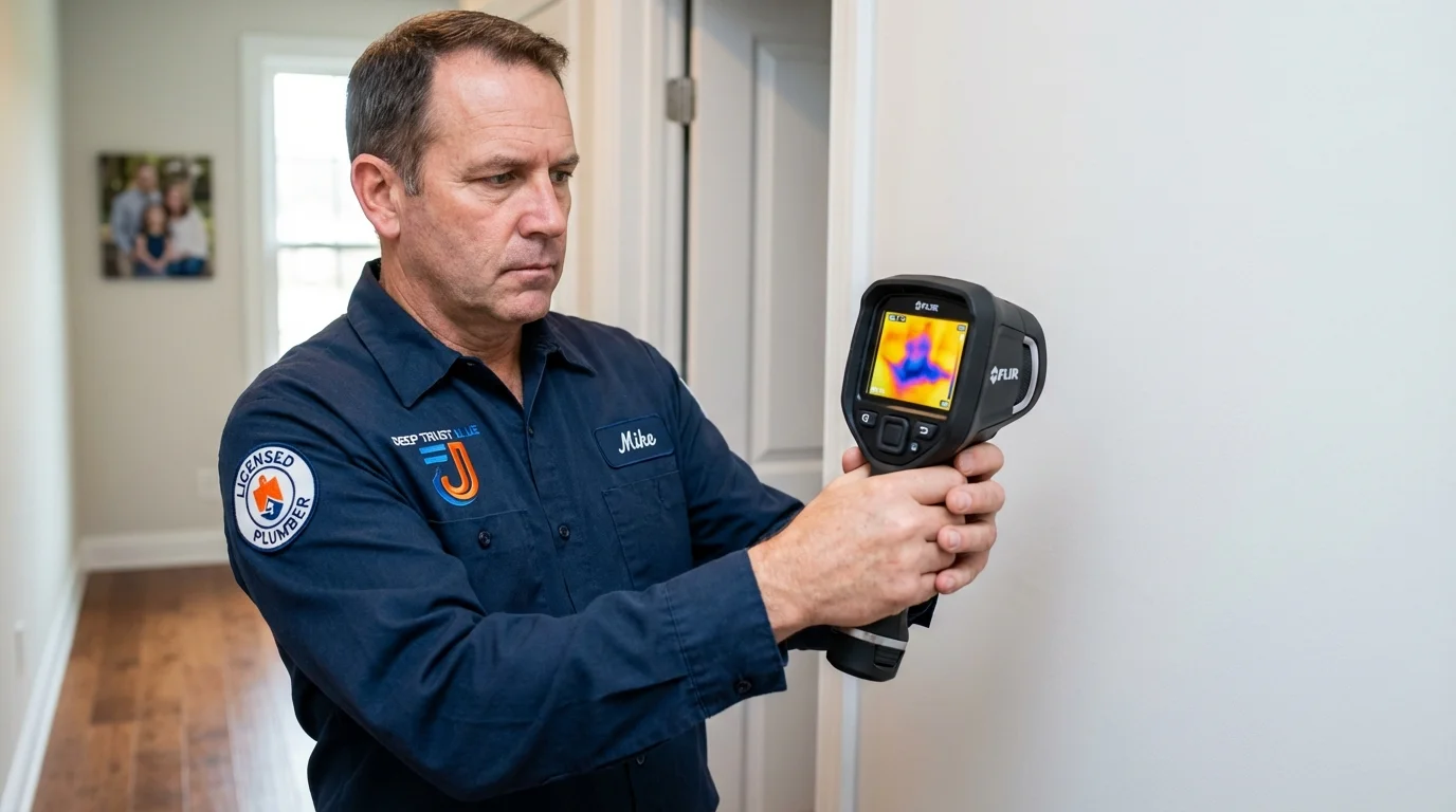 Thermal imaging leak detection by Johns Plumbing LLC in Cashmere